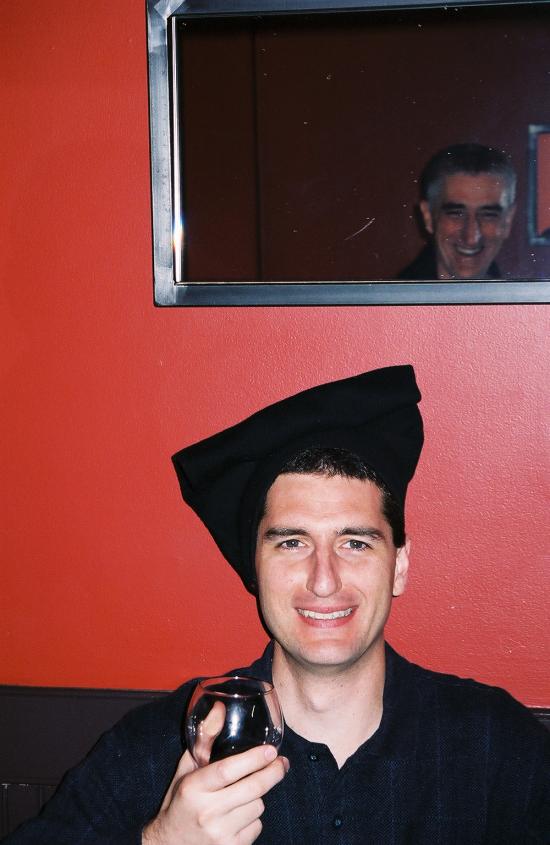 Anton wears the Sardinian Garb of his ancestors