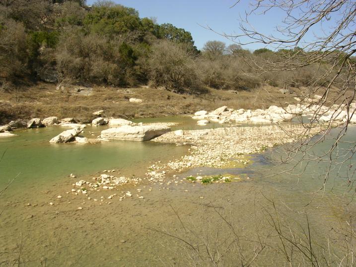 Where the stream from Hamilton Falls meets the Perdenales