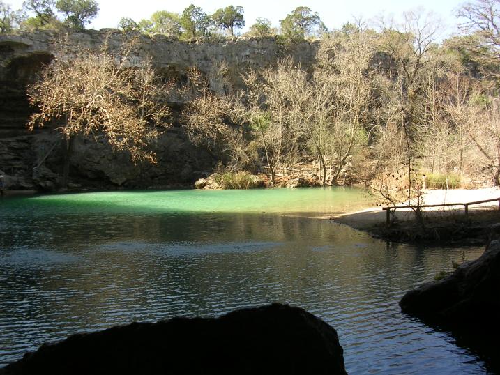 The Beach, seen from within the protection of the pool